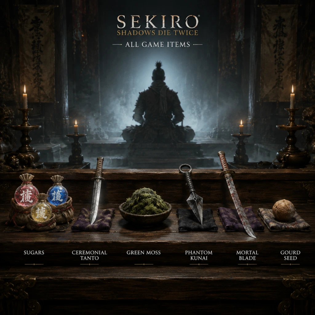 Sekiro: Shadows Die Twice All Game Items guide screenshot