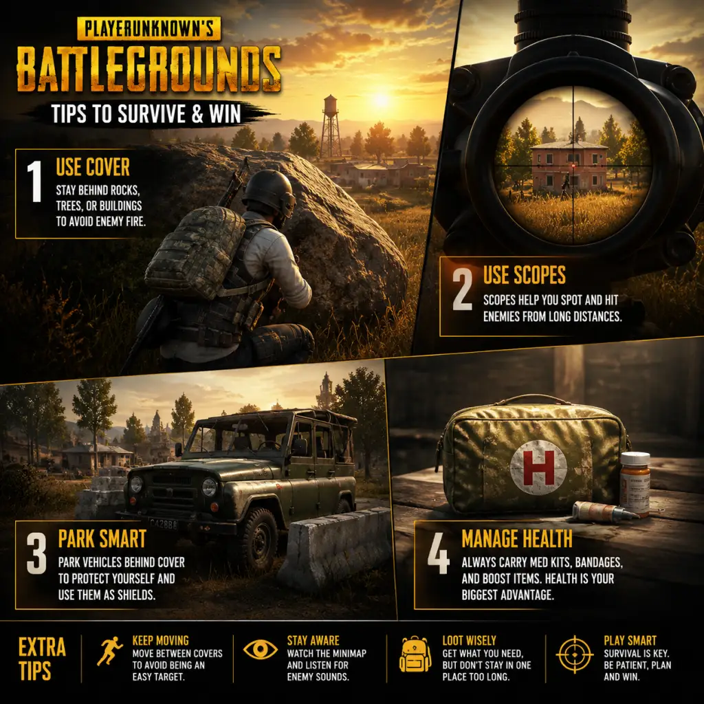 PlayerUnknown's Battlegrounds Game Tips guide screenshot