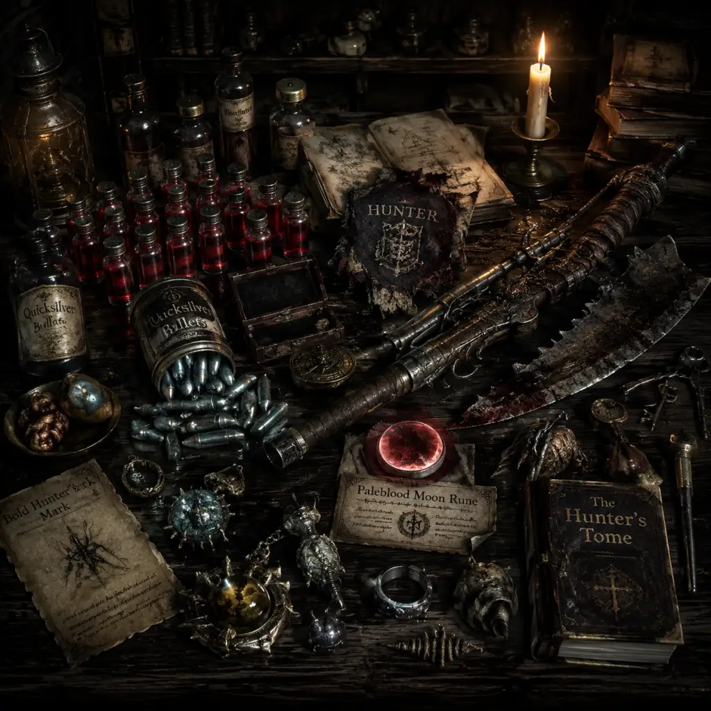 Bloodborne All Game Items guide screenshot