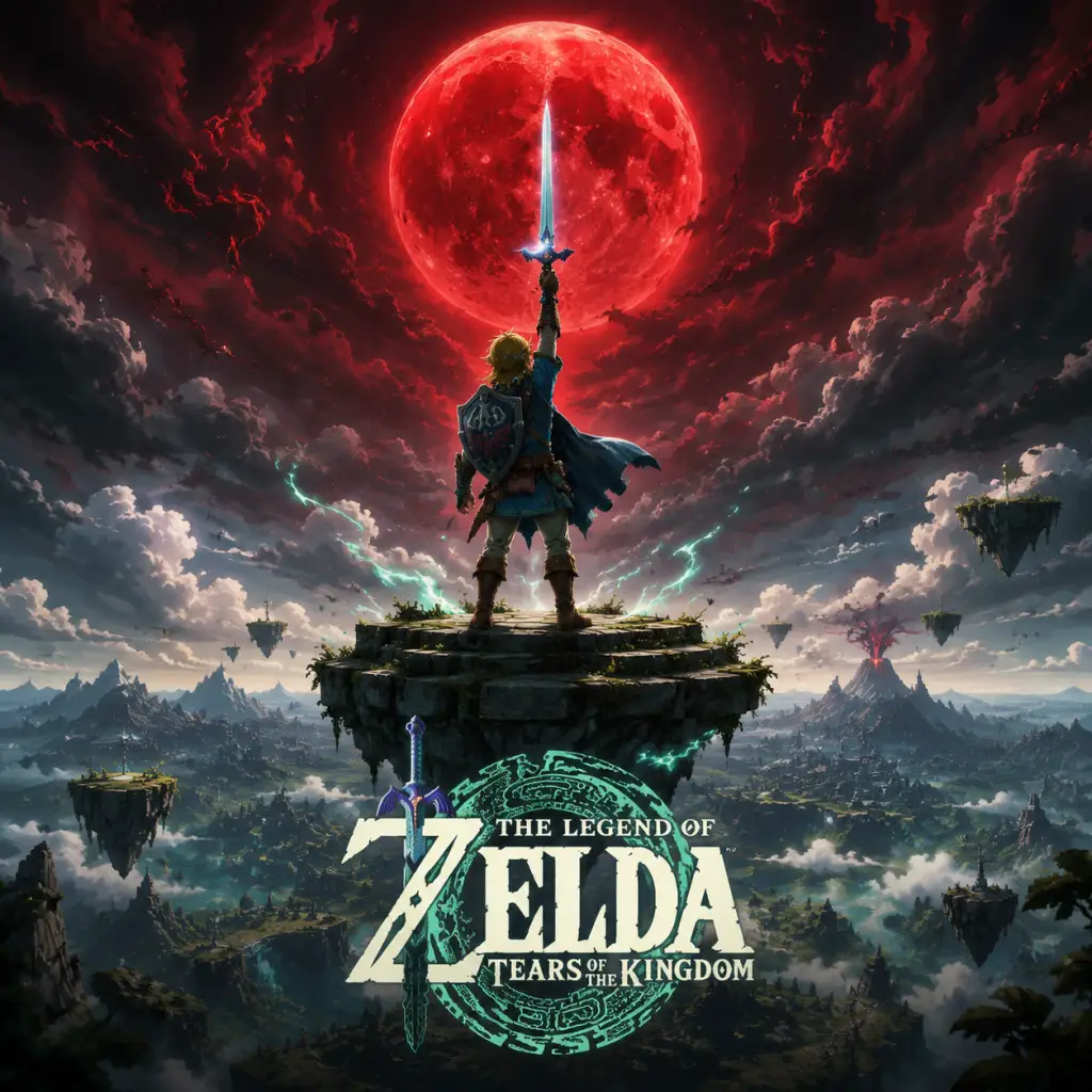 The Legend of Zelda: Tears of the Kingdom game poster and cover art