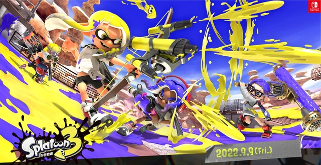 Splatoon 3 game poster and cover art