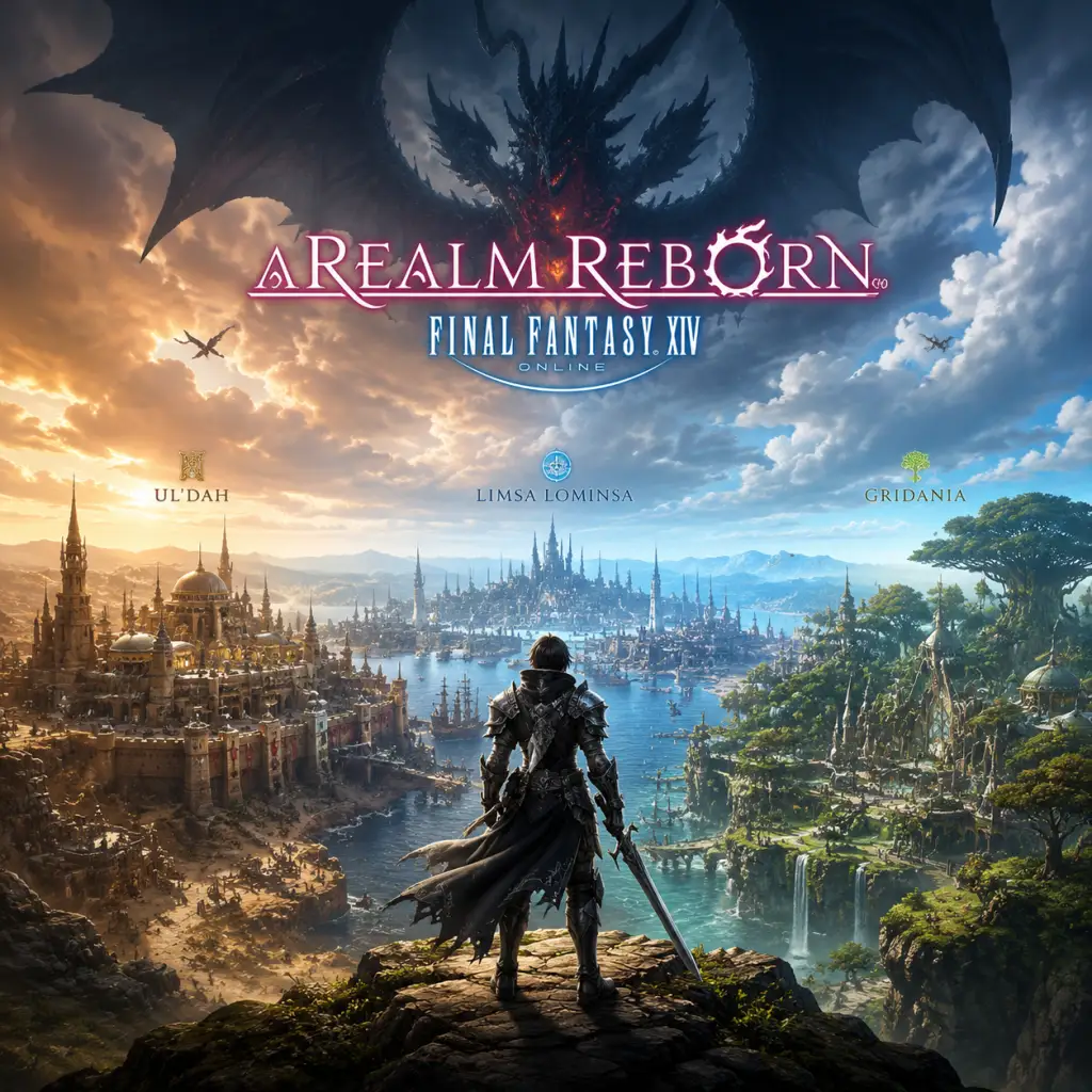 Final Fantasy XIV: A Realm Reborn game poster and cover art