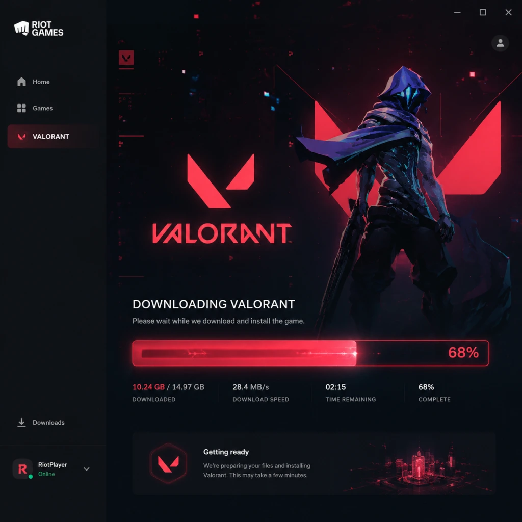 Valorant Download & Installation guide screenshot