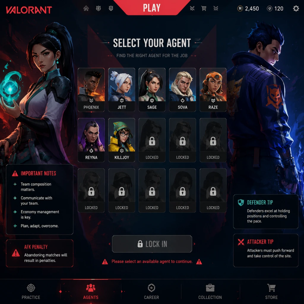 Valorant Important Notes guide screenshot