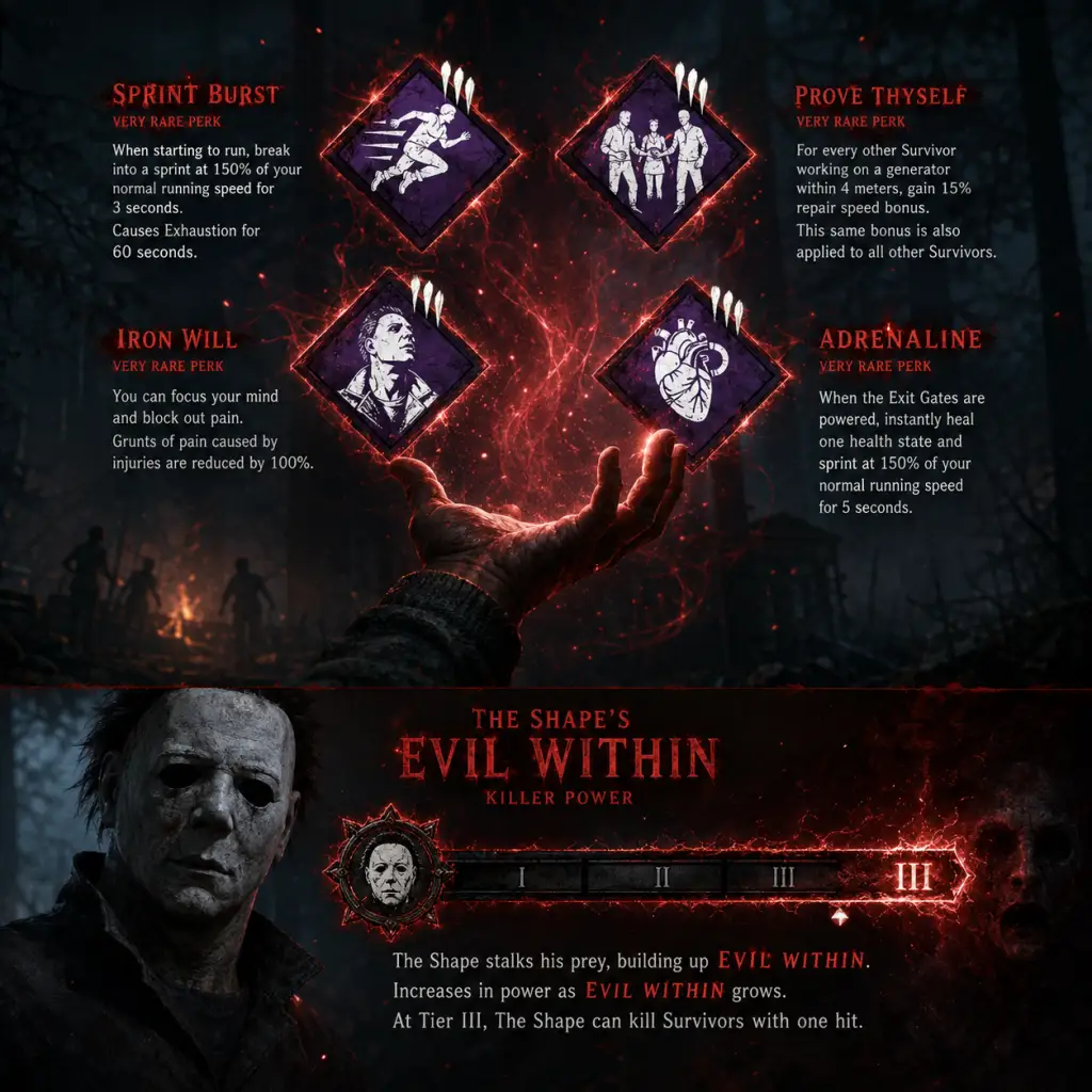 Dead by Daylight Character Skills guide screenshot