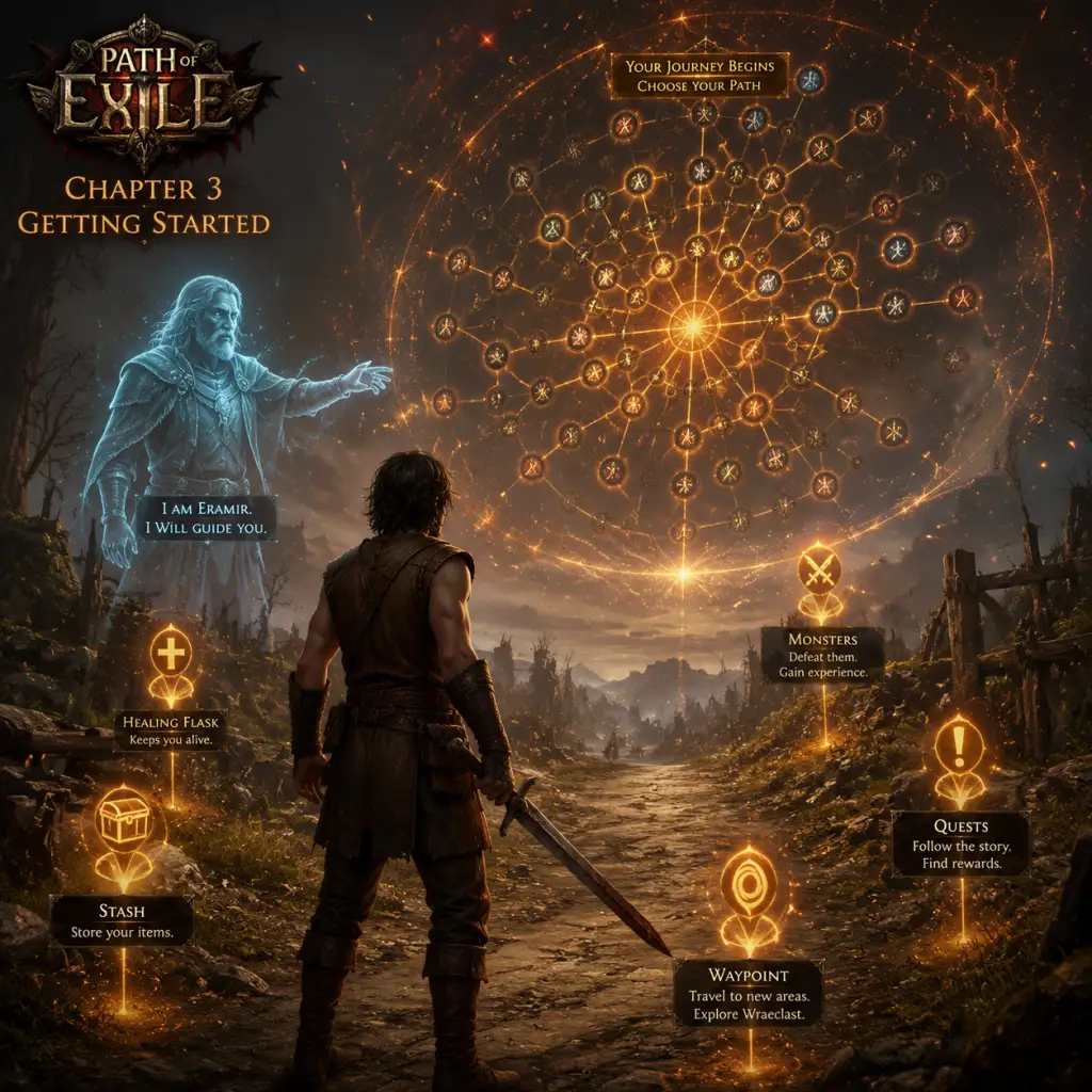 Path of Exile Getting Started guide screenshot