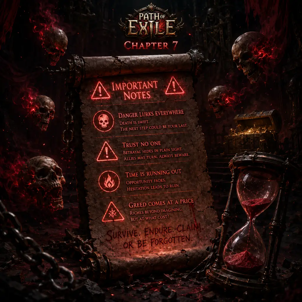 Path of Exile Important Notes guide screenshot