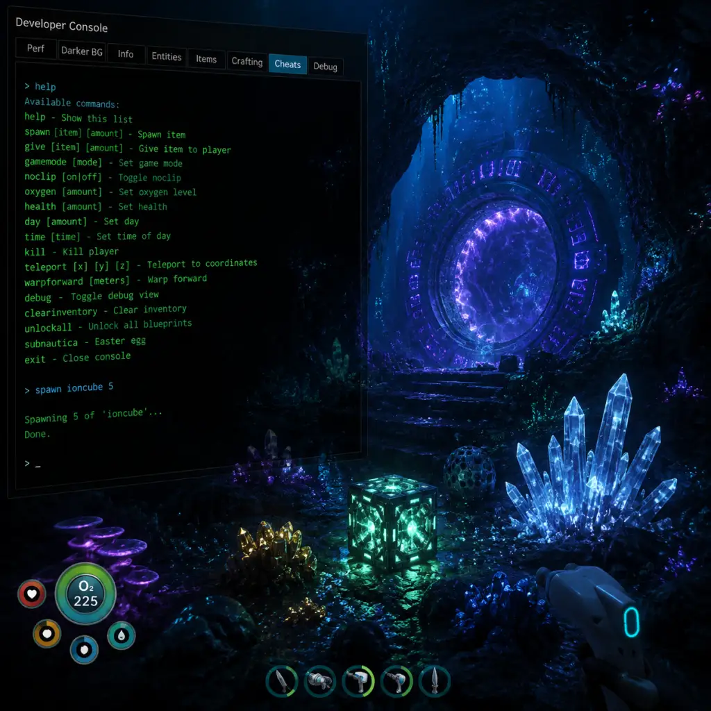 Subnautica Cheats & Secrets guide screenshot