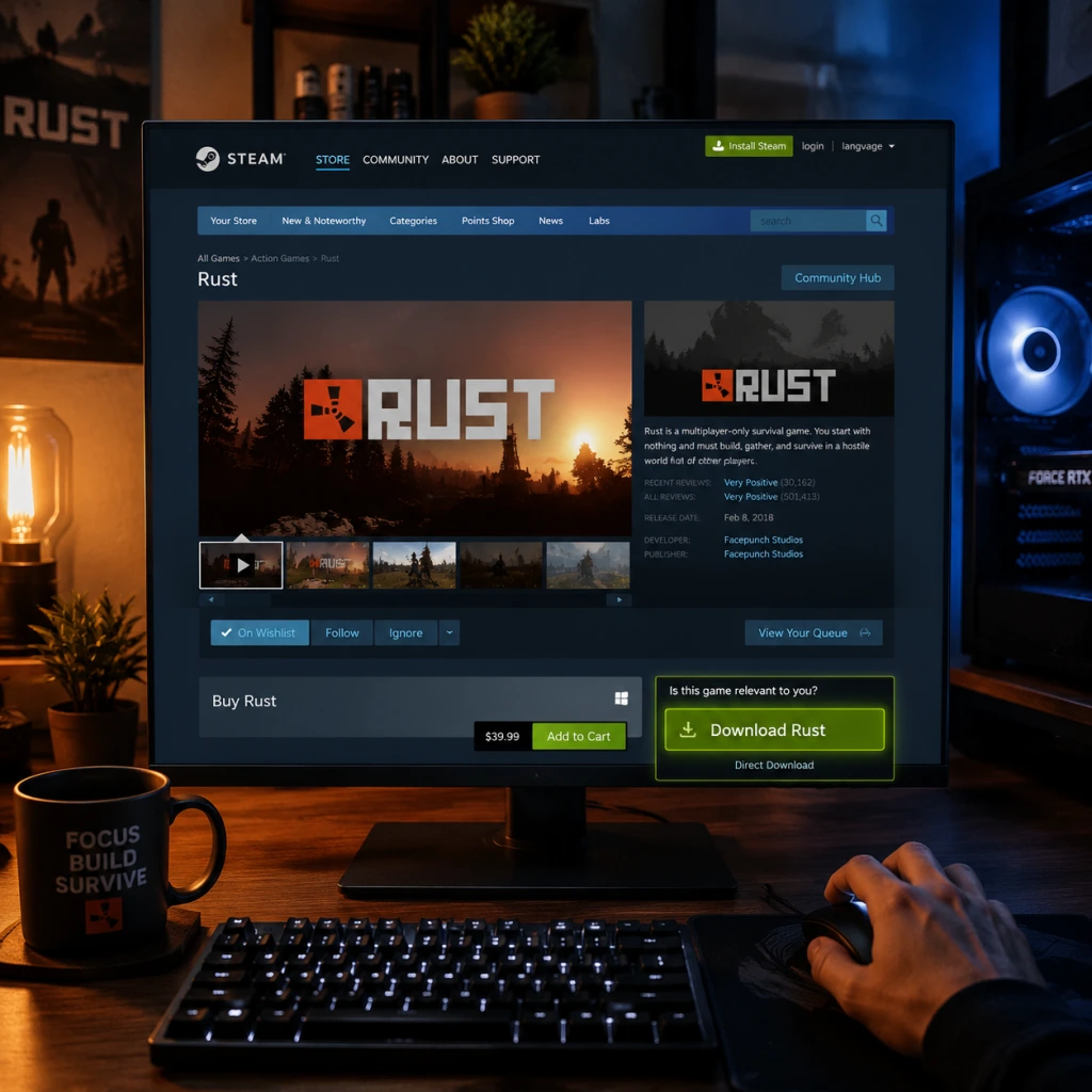 Rust Download & Installation guide screenshot