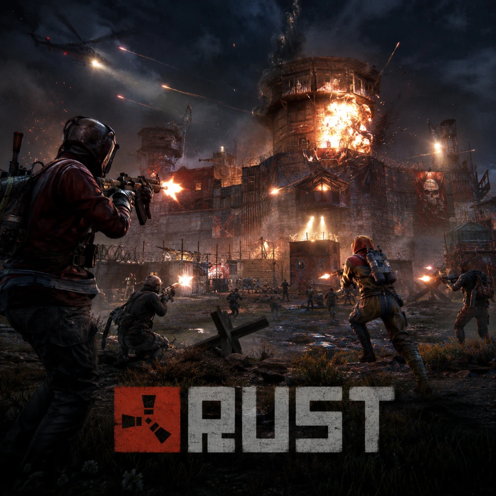 Rust game poster and cover art